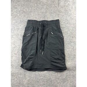 WEARABLES XCVI - WOMEN'S XS BLACK ELASTIC WAIST POCKET CINCHED SKIRT HIKING